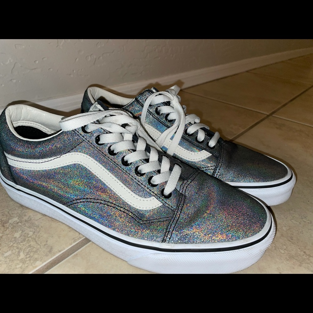 Iridescent Vans good used condition
